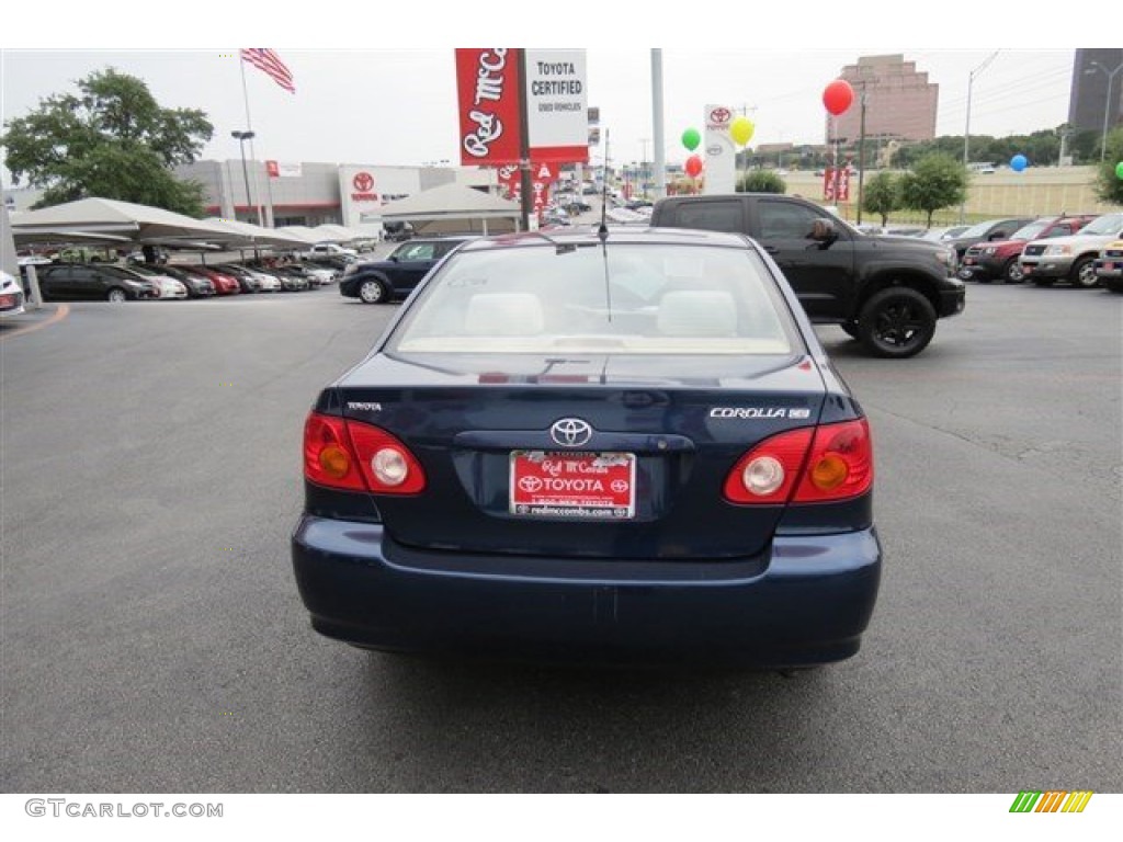2004 Corolla LE - Indigo Ink Blue Pearl / Light Gray photo #6