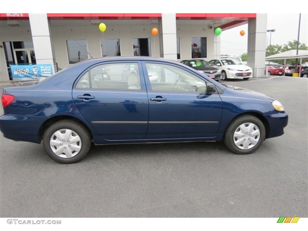 2004 Corolla LE - Indigo Ink Blue Pearl / Light Gray photo #8