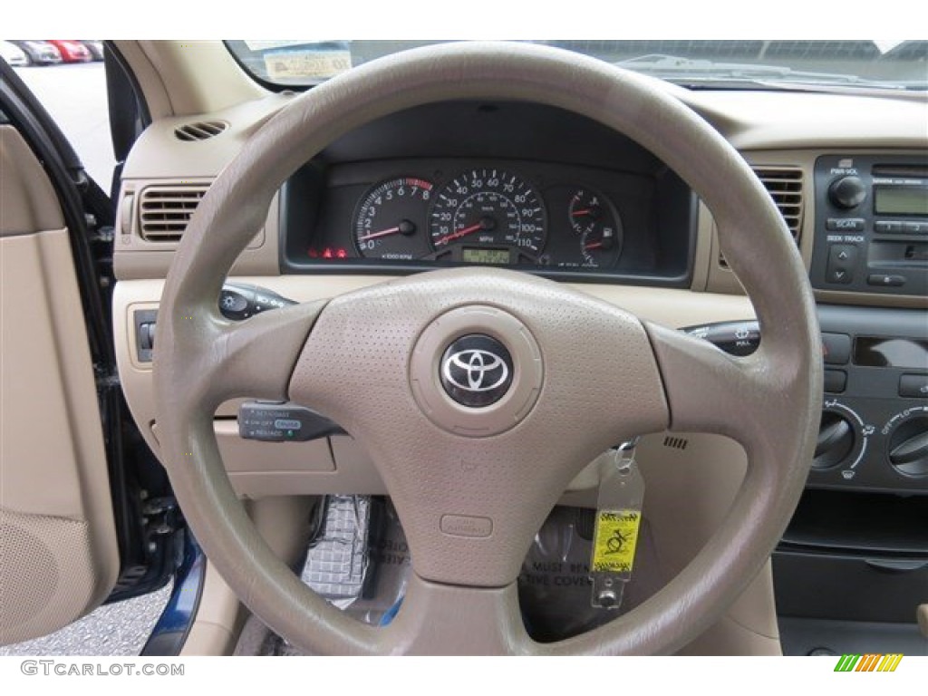 2004 Corolla LE - Indigo Ink Blue Pearl / Light Gray photo #17