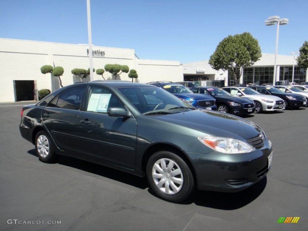 2003 Camry LE - Aspen Green Pearl / Stone photo #4