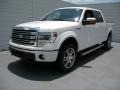 2014 White Platinum Ford F150 Lariat SuperCrew 4x4  photo #7