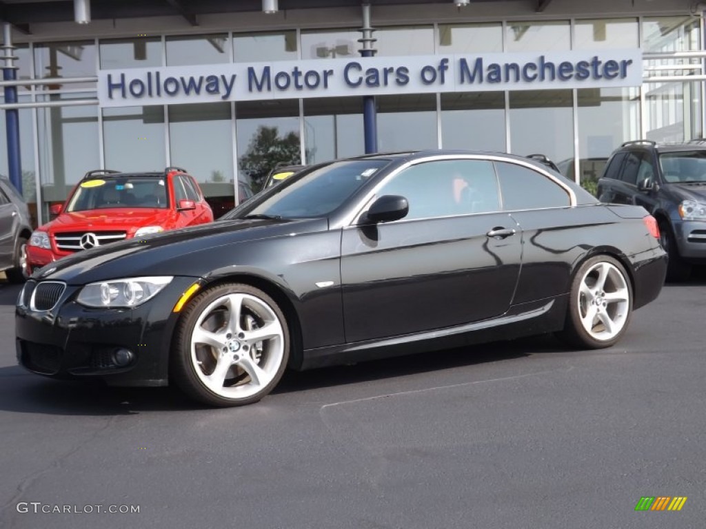 2011 3 Series 335i Convertible - Jet Black / Coral Red/Black Dakota Leather photo #13