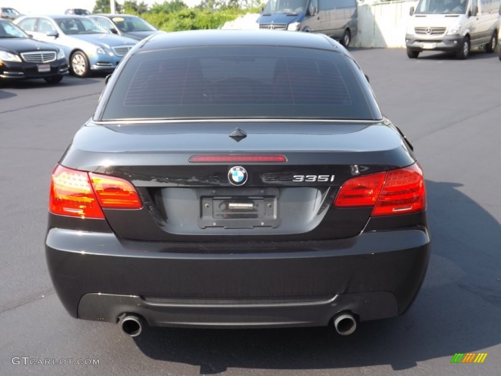 2011 3 Series 335i Convertible - Jet Black / Coral Red/Black Dakota Leather photo #14