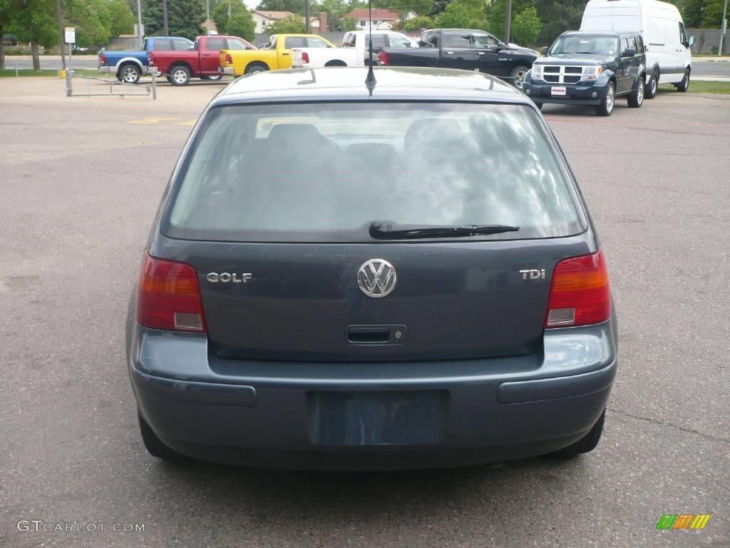 2005 Golf GLS TDI 4 Door - Blue Anthracite Metallic / Black photo #4