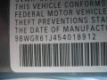 2005 Blue Anthracite Metallic Volkswagen Golf GLS TDI 4 Door  photo #13