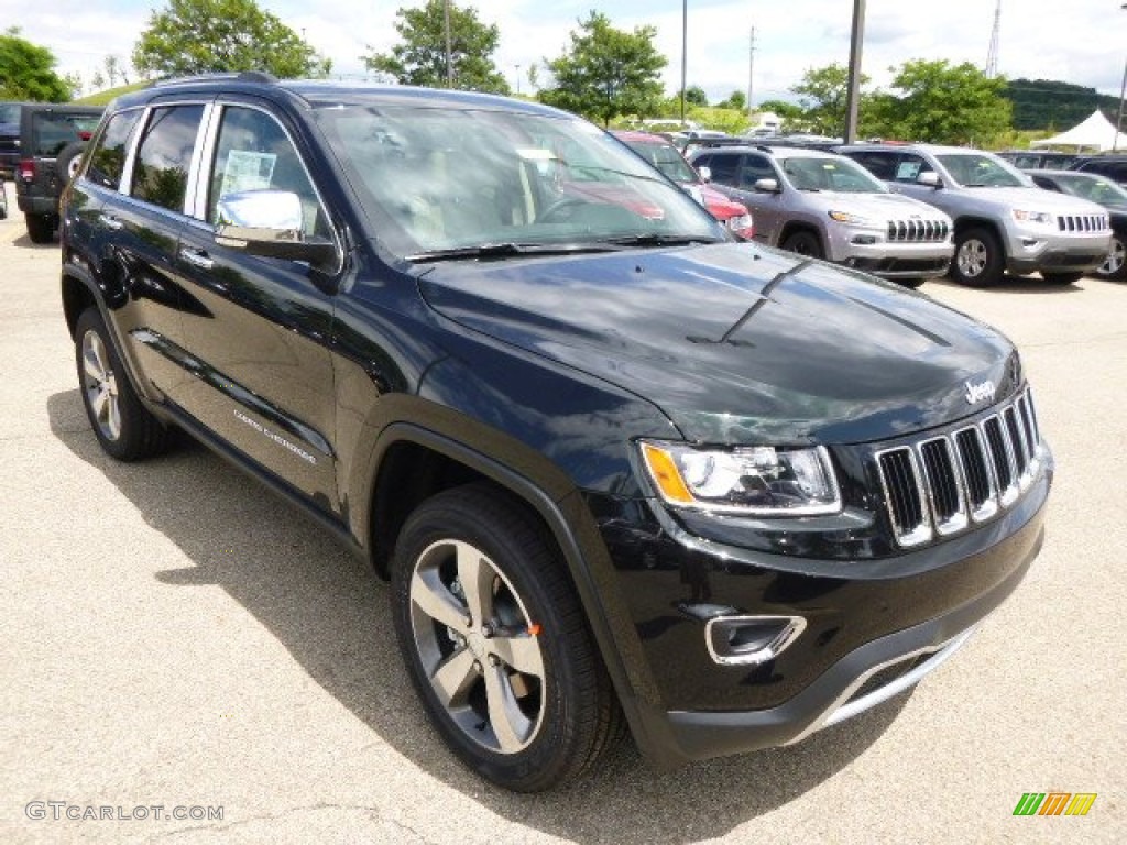 2014 Grand Cherokee Limited 4x4 - Black Forest Green Pearl / New Zealand Black/Light Frost photo #4