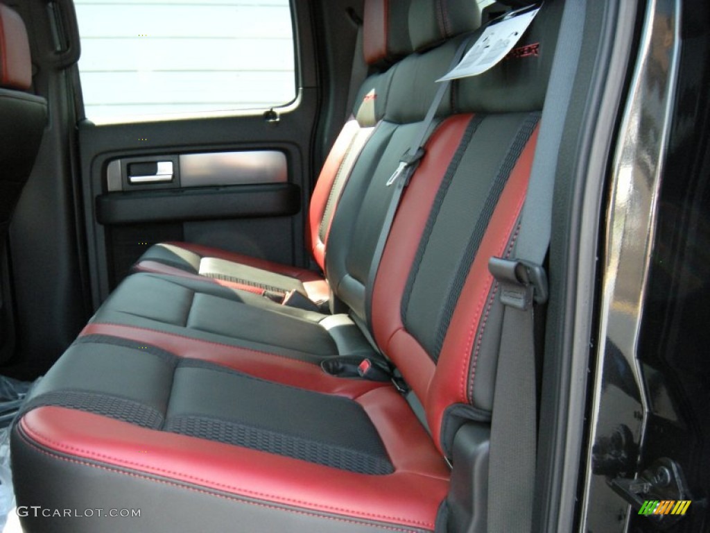 2014 Ford F150 SVT Raptor SuperCrew 4x4 Rear Seat Photo #95753728