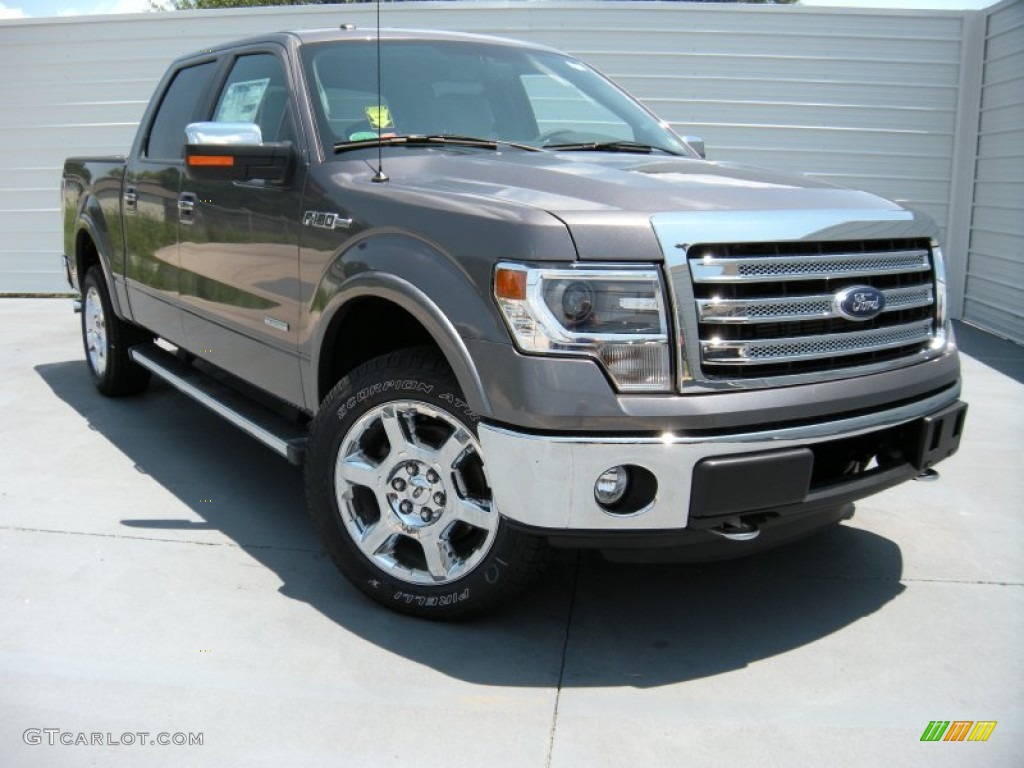 2014 F150 Lariat SuperCrew 4x4 - Sterling Grey / Steel Grey photo #2