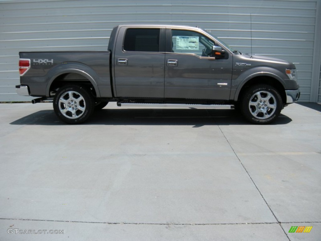 2014 F150 Lariat SuperCrew 4x4 - Sterling Grey / Steel Grey photo #3