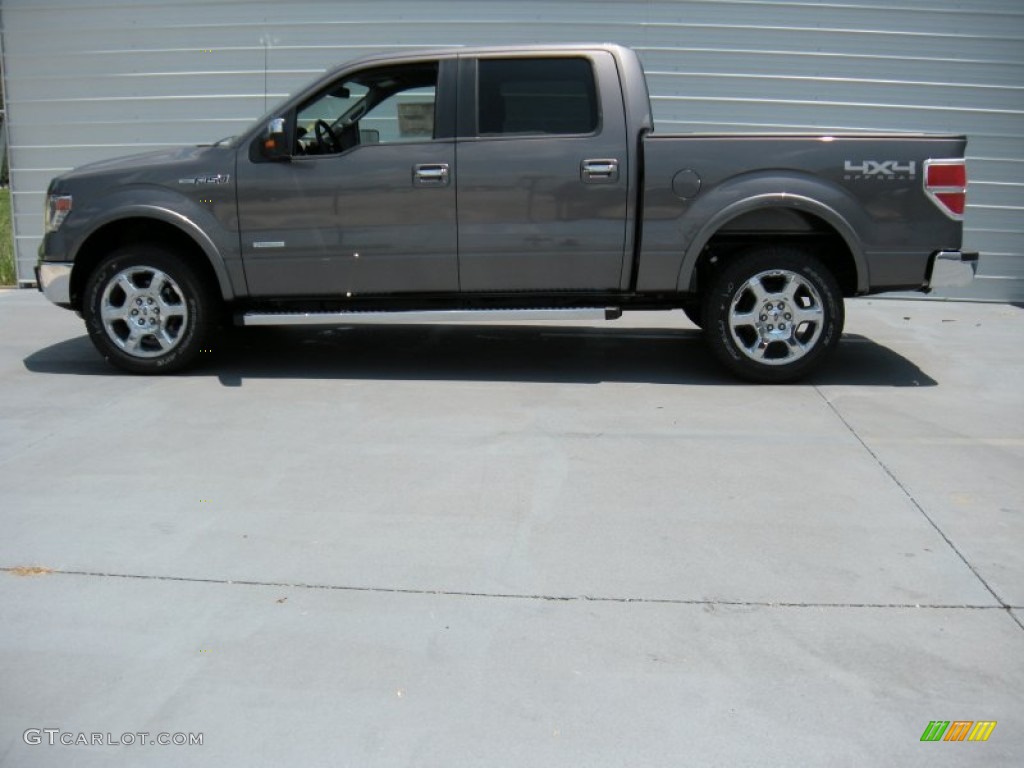 2014 F150 Lariat SuperCrew 4x4 - Sterling Grey / Steel Grey photo #6