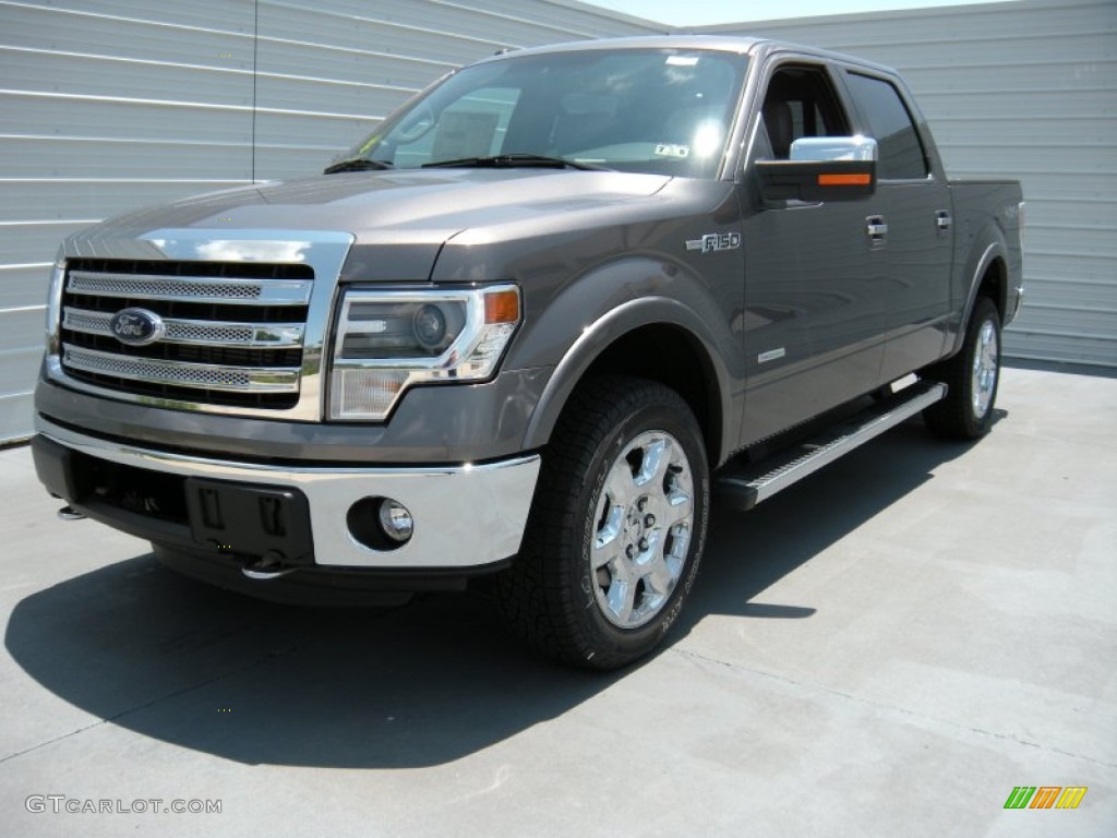 2014 F150 Lariat SuperCrew 4x4 - Sterling Grey / Steel Grey photo #7