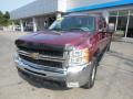 2008 Deep Ruby Metallic Chevrolet Silverado 2500HD LTZ Crew Cab 4x4  photo #4