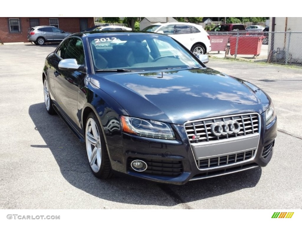 2012 S5 4.2 FSI quattro Coupe - Moonlight Blue Metallic / Black photo #1