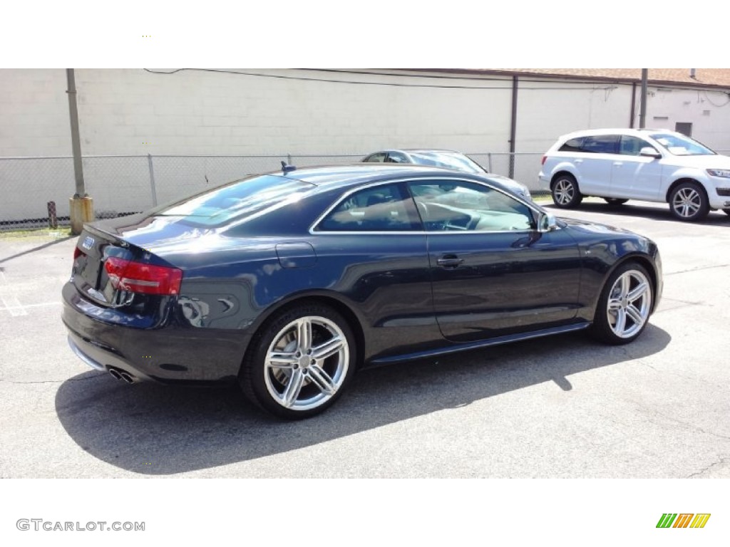 2012 S5 4.2 FSI quattro Coupe - Moonlight Blue Metallic / Black photo #2