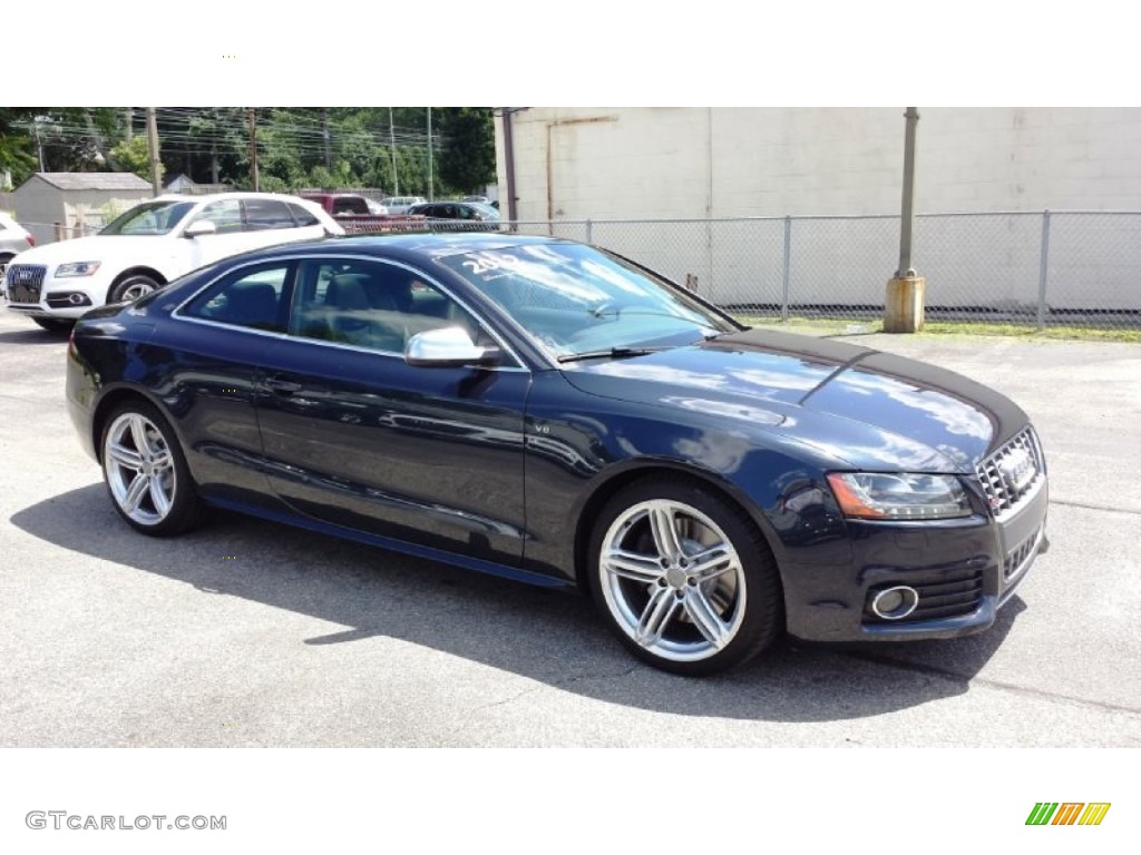 2012 S5 4.2 FSI quattro Coupe - Moonlight Blue Metallic / Black photo #9