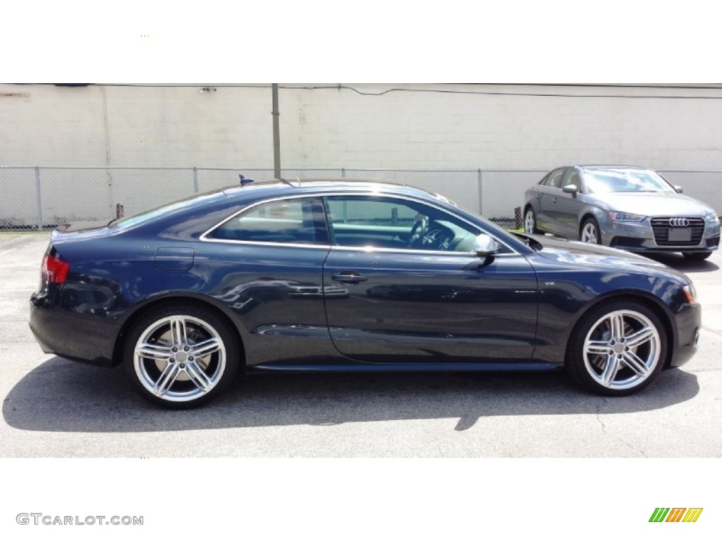 2012 S5 4.2 FSI quattro Coupe - Moonlight Blue Metallic / Black photo #12