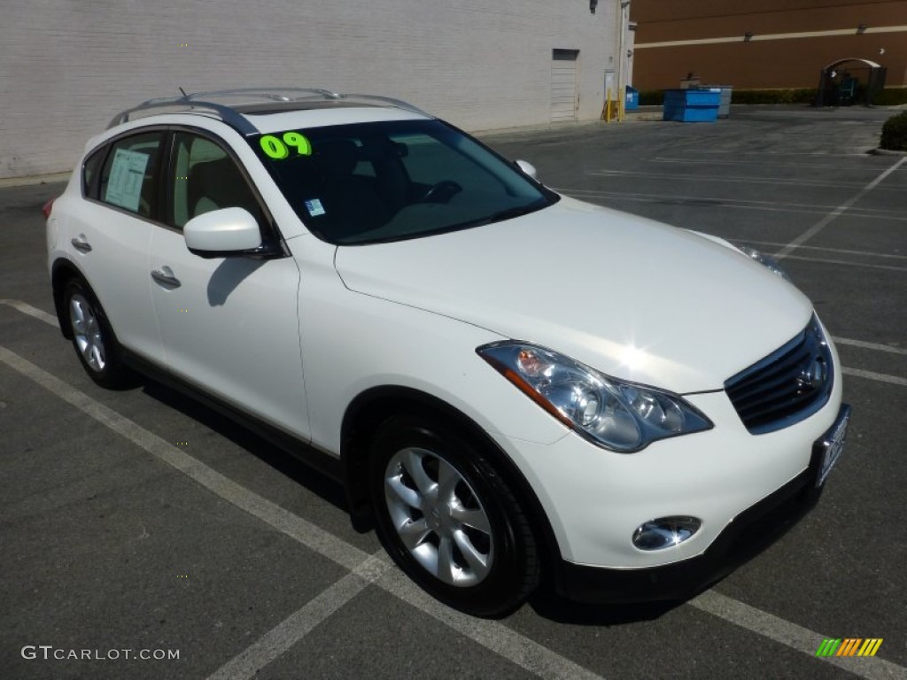 Moonlight White 2009 Infiniti EX 35 Journey AWD Exterior Photo #95759523