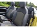 2010 Mini Cooper Interchange Yellow Cloth/Leather Interior Front Seat Photo