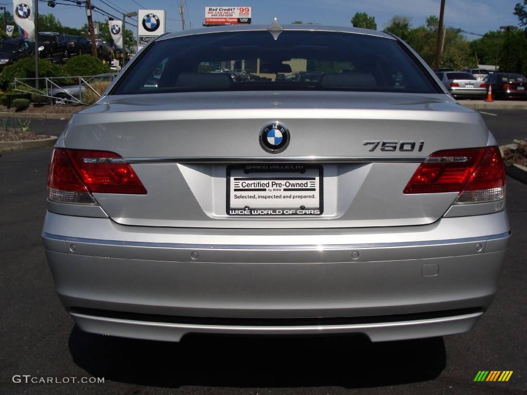 2006 7 Series 750i Sedan - Titanium Silver Metallic / Black/Black photo #5