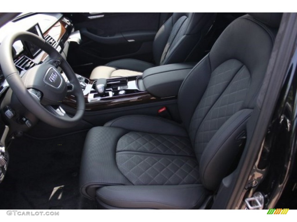 Black Interior 2015 Audi A8 L 4.0T quattro Photo #95761251