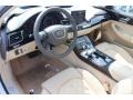 2015 Audi A8 Velvet Beige Interior Prime Interior Photo