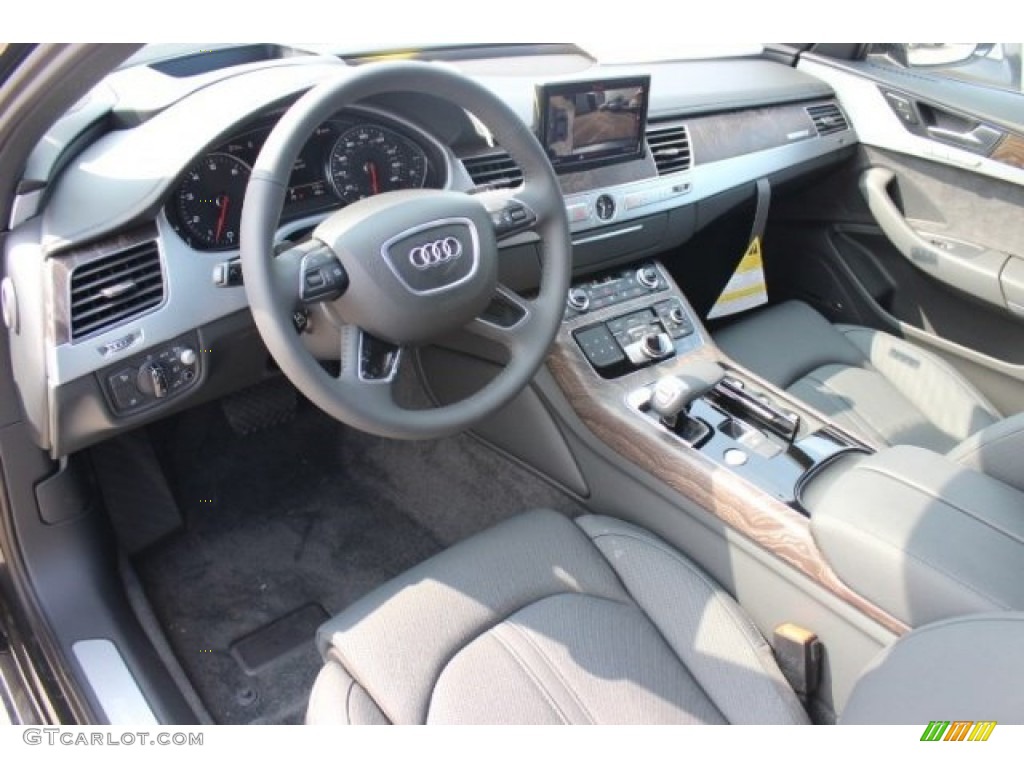 Black Interior 2015 Audi A8 3.0T quattro Photo #95762673