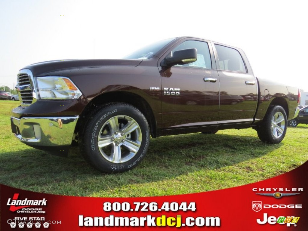 2014 1500 Big Horn Crew Cab - Western Brown / Canyon Brown/Light Frost Beige photo #1
