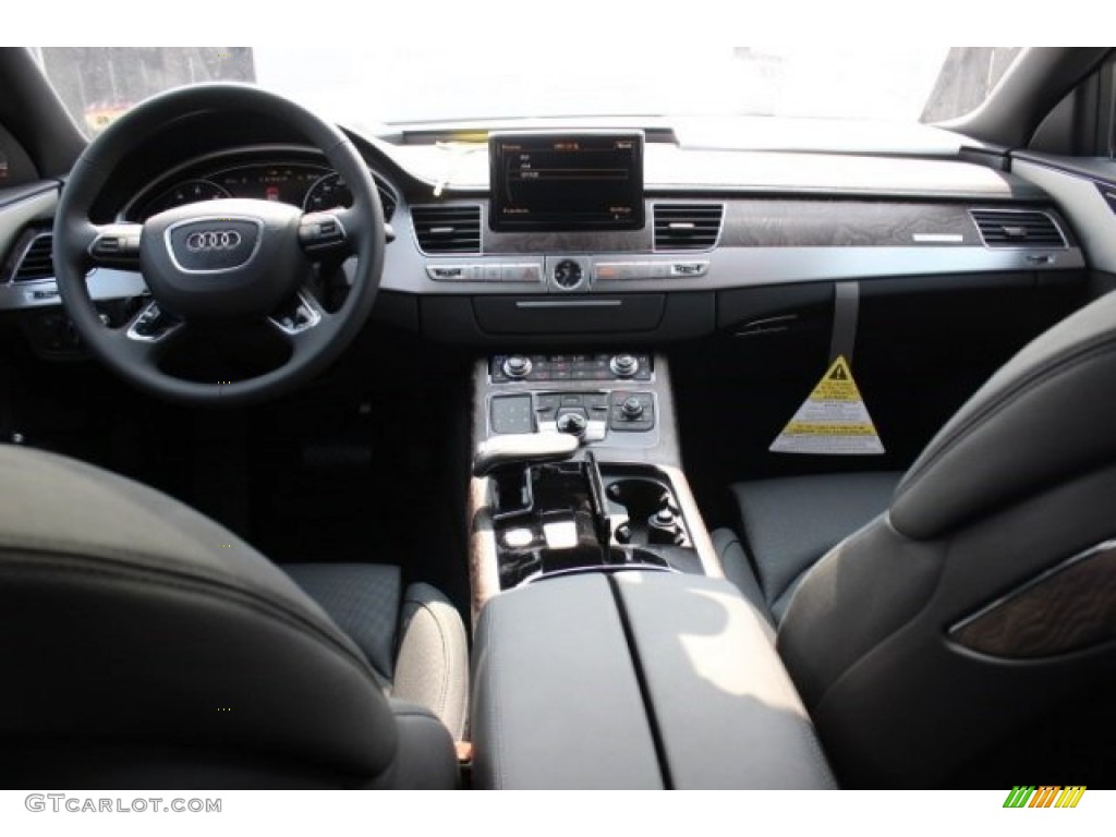 2015 Audi A8 3.0T quattro Black Dashboard Photo #95762970