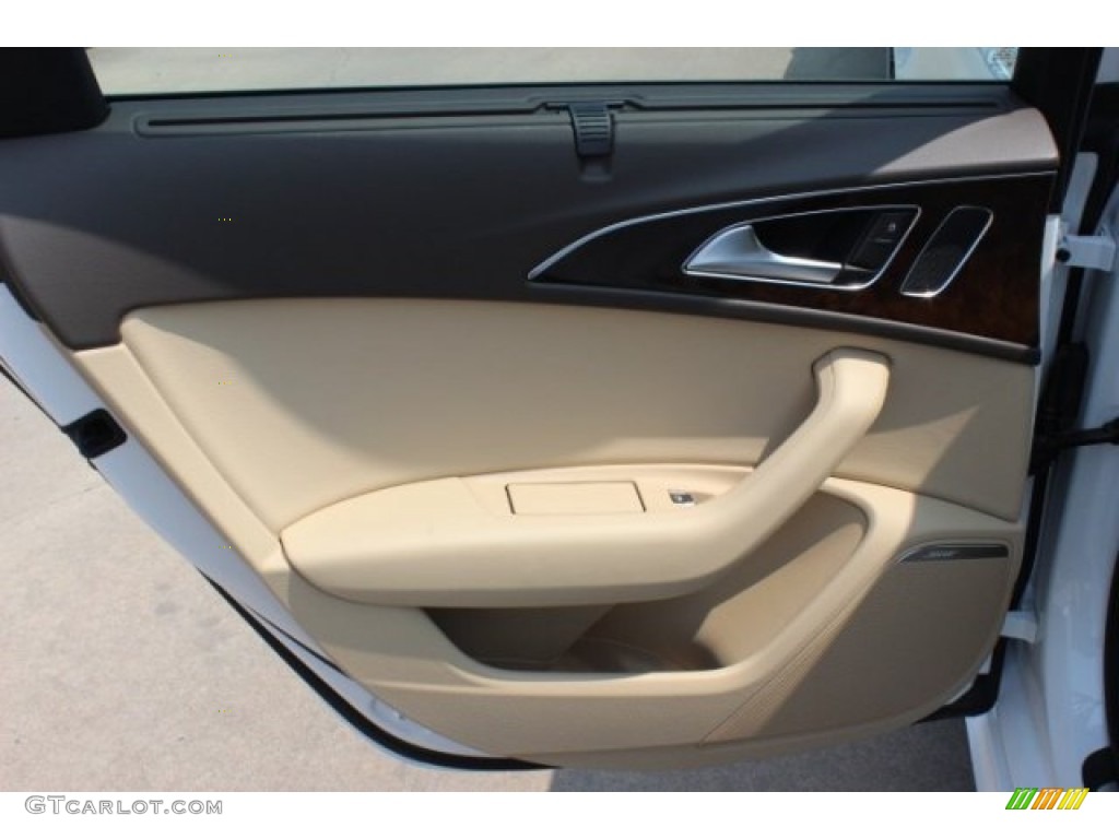 2015 A6 3.0T Premium Plus quattro Sedan - Ibis White / Velvet Beige photo #27