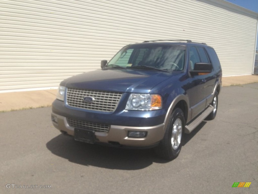 2003 Expedition Eddie Bauer 4x4 - Medium Wedgewood Blue Metallic / Medium Parchment photo #1