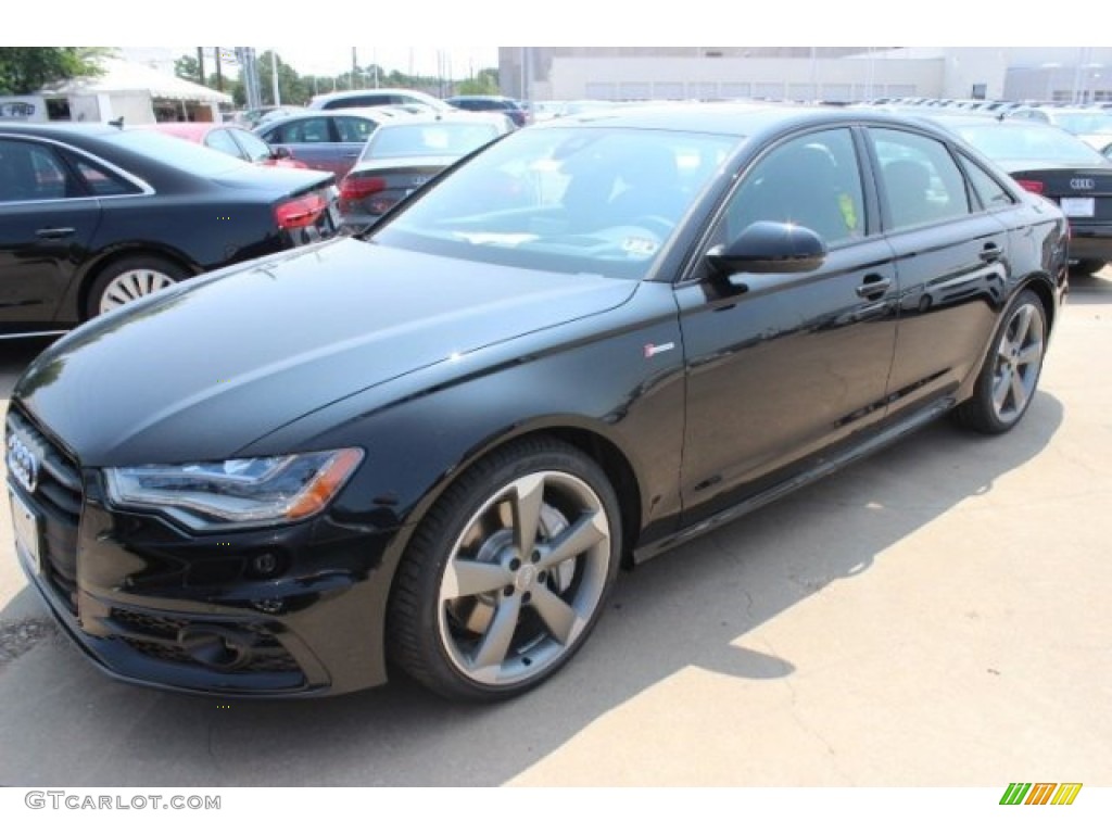 Phantom Black Pearl 2015 Audi A6 3.0T Prestige quattro Sedan Exterior Photo #95765086