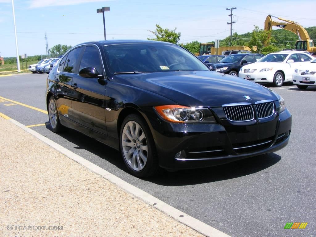 2008 3 Series 335i Sedan - Jet Black / Black photo #2