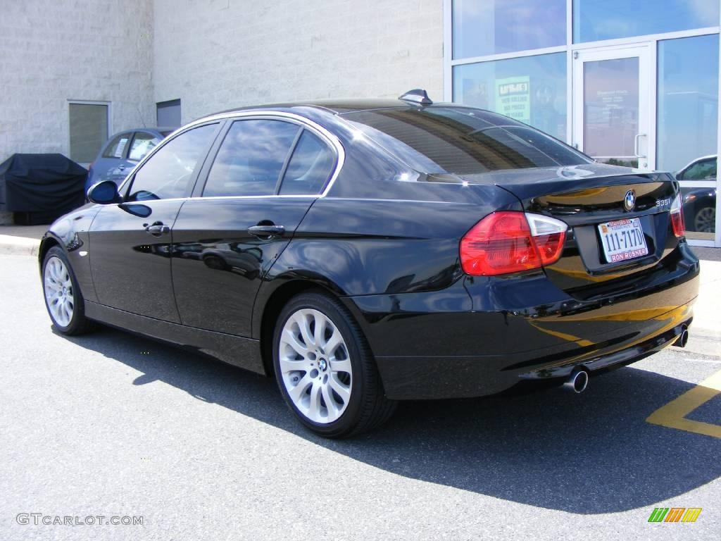 2008 3 Series 335i Sedan - Jet Black / Black photo #3