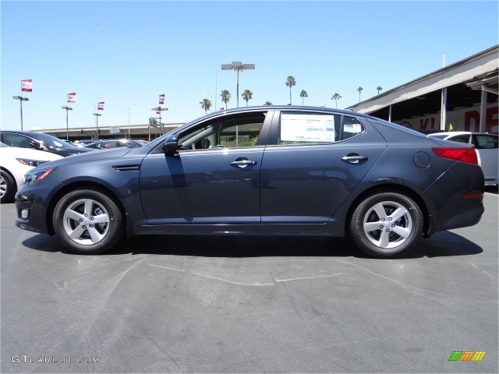 2015 Optima LX - Smokey Blue Metallic / Gray photo #5