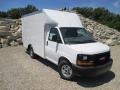 Summit White - Savana Cutaway 3500 Commercial Moving Truck Photo No. 1