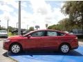 2014 Ruby Red Ford Fusion S  photo #2