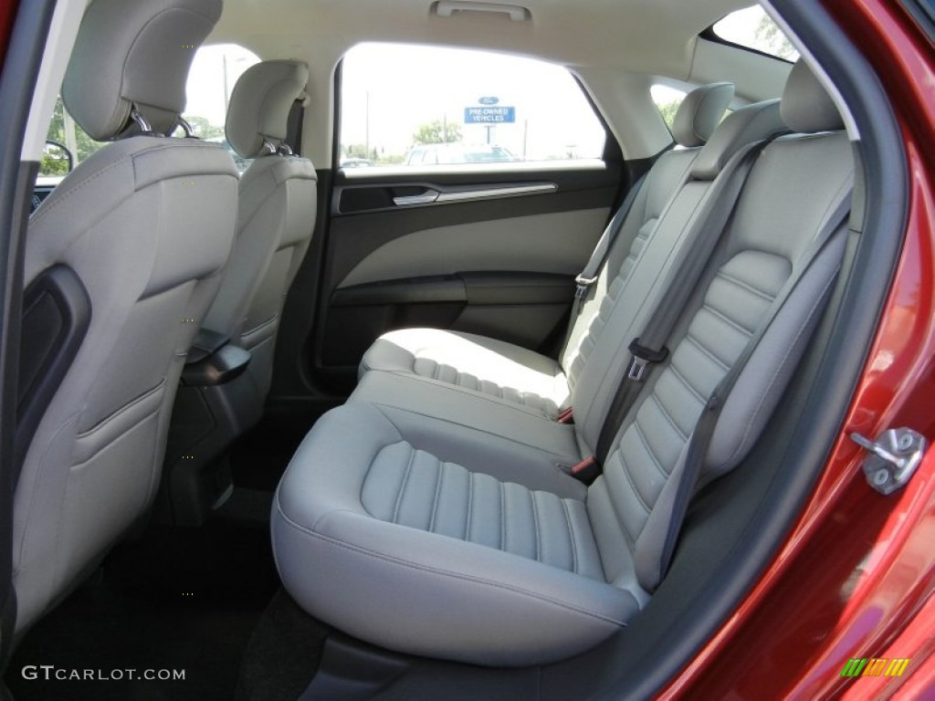 2014 Fusion S - Ruby Red / Earth Gray photo #7