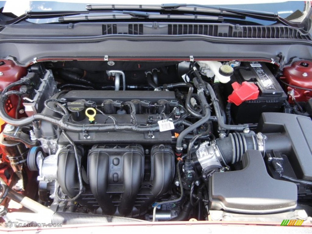 2014 Fusion S - Ruby Red / Earth Gray photo #11