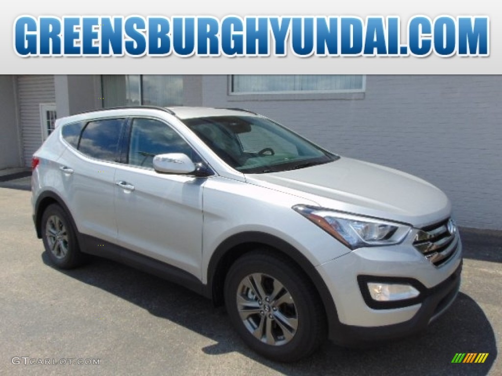 2014 Santa Fe Sport AWD - Moonstone Silver / Gray photo #1