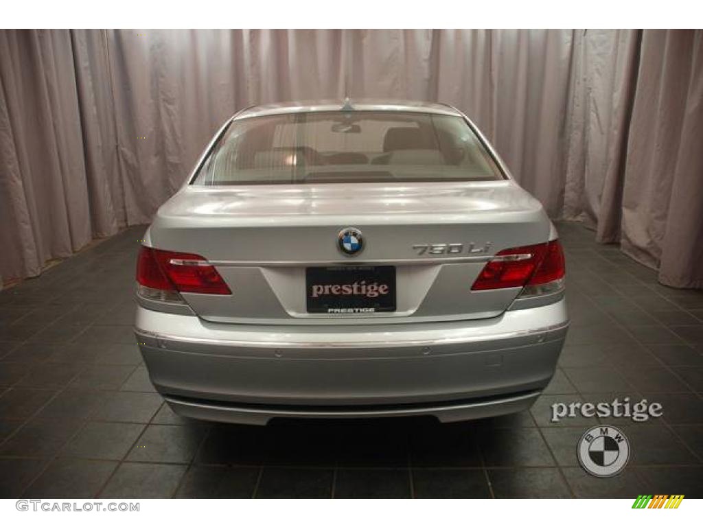 2008 7 Series 750Li Sedan - Titanium Silver Metallic / Platinum photo #2