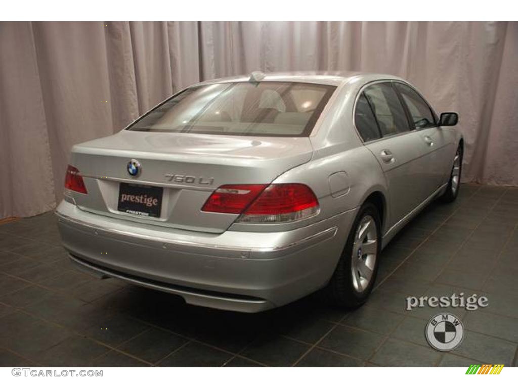 2008 7 Series 750Li Sedan - Titanium Silver Metallic / Platinum photo #5
