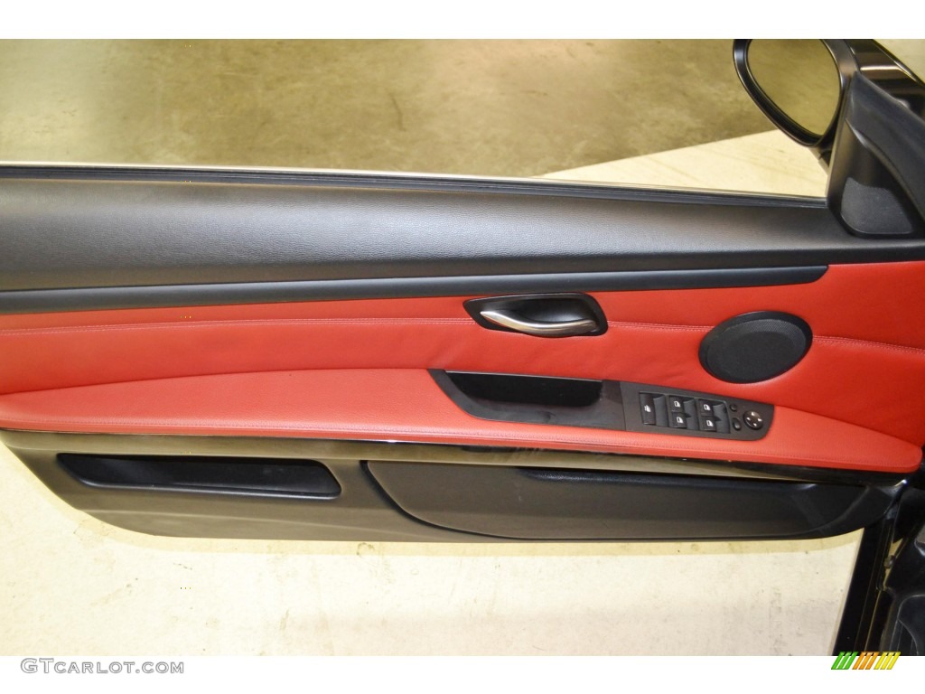 2008 3 Series 328i Convertible - Black Sapphire Metallic / Coral Red/Black photo #17