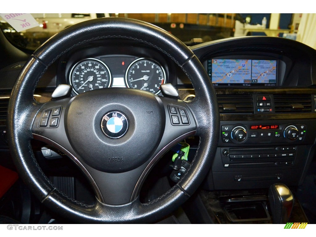 2008 3 Series 328i Convertible - Black Sapphire Metallic / Coral Red/Black photo #24