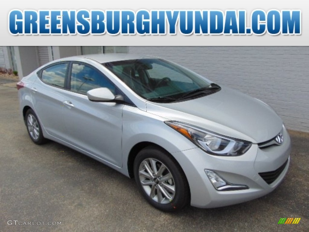 2015 Elantra SE Sedan - Shimmering Air Silver / Gray photo #1