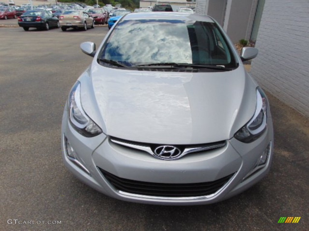 2015 Elantra SE Sedan - Shimmering Air Silver / Gray photo #4