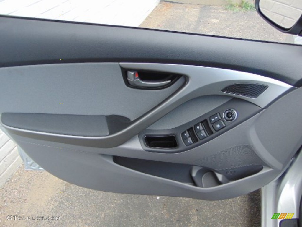 2015 Elantra SE Sedan - Shimmering Air Silver / Gray photo #8