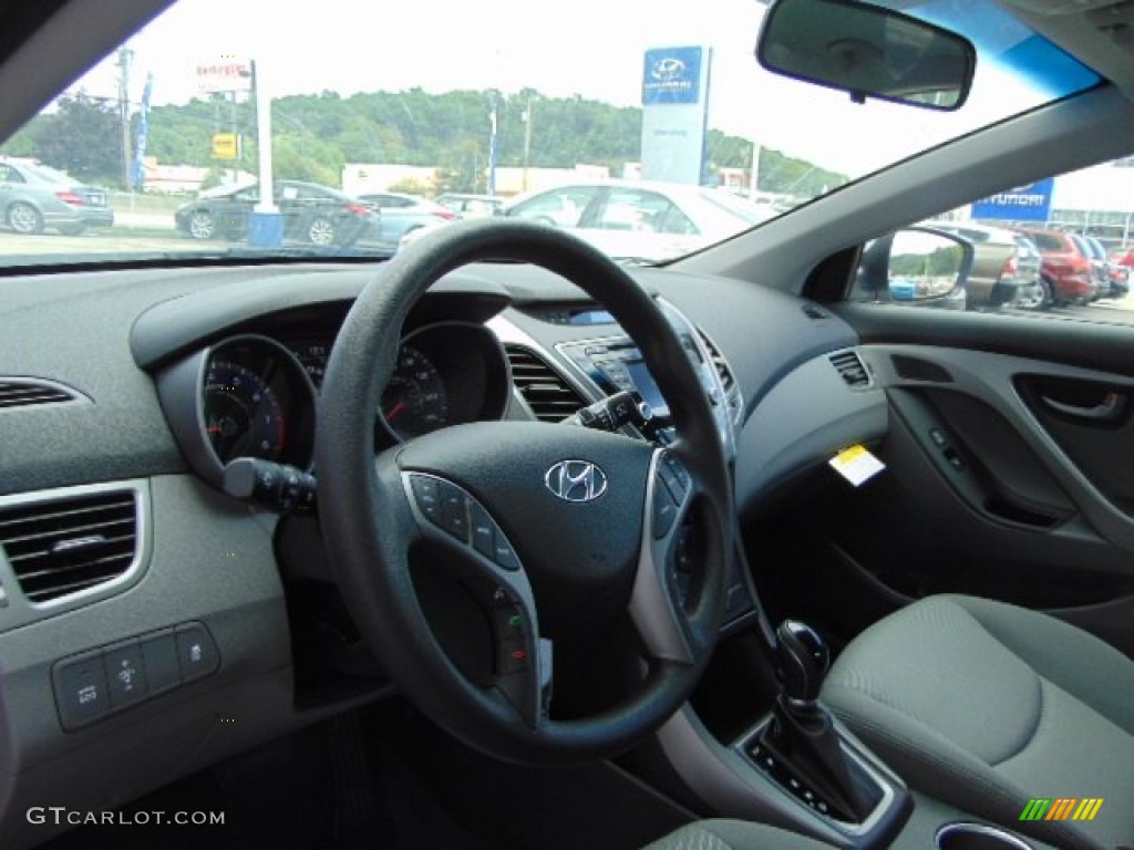 2015 Elantra SE Sedan - Shimmering Air Silver / Gray photo #9