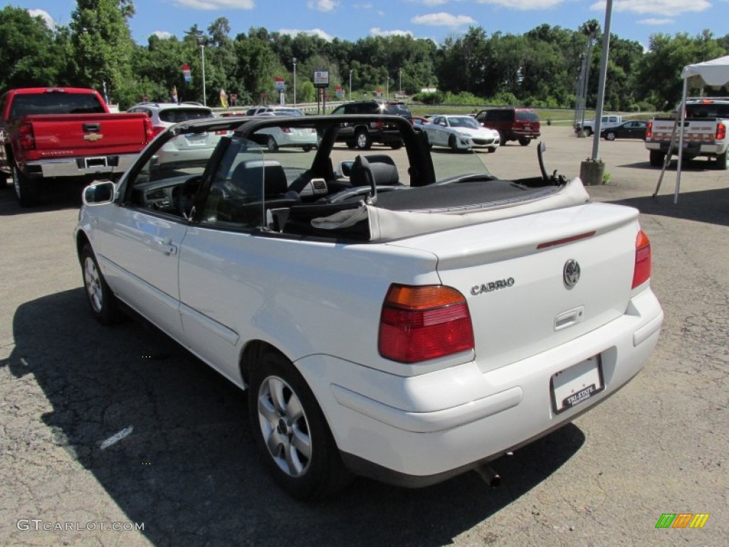 2002 Cabrio GLX - Cool White / Black photo #5