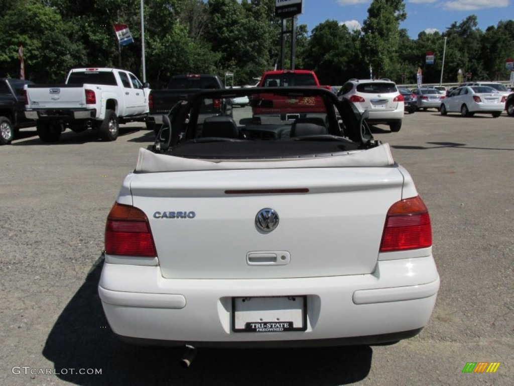 2002 Cabrio GLX - Cool White / Black photo #6
