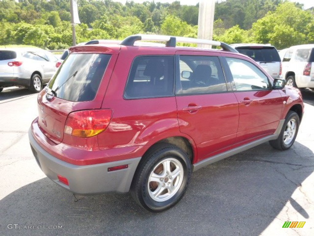 2003 Outlander LS 4WD - Phoenix Red / Charcoal photo #5